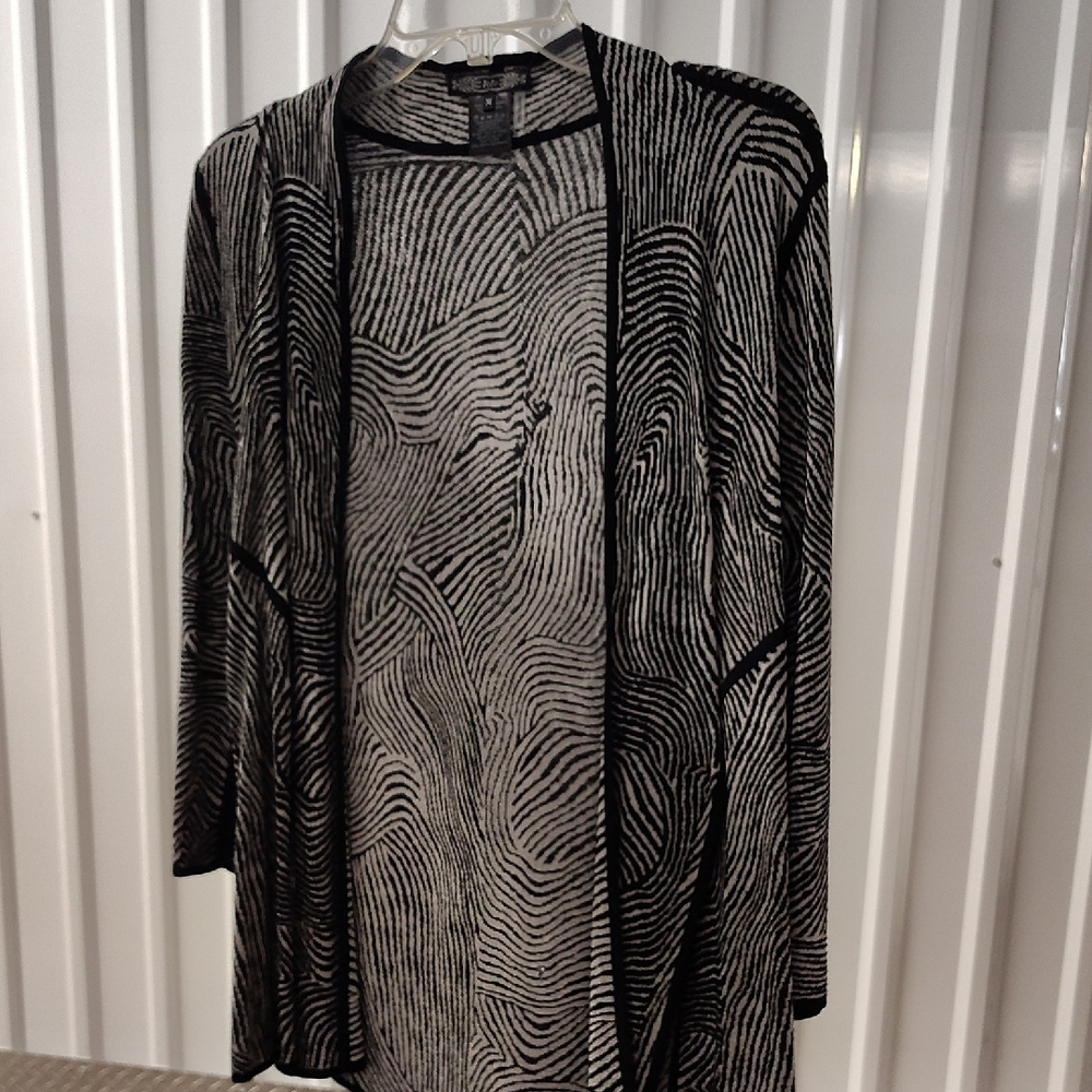Chic Black and White Striped Wrap